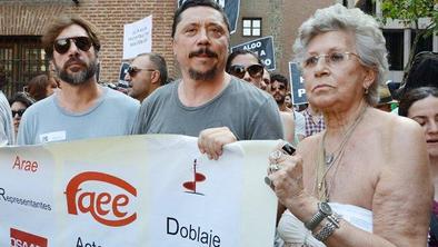 Javier Bardem protestiral na ulicah Madrida