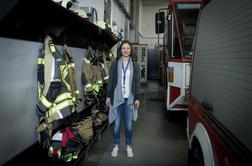 Stevardesa, ki je postala poklicna gasilka na brniškem letališču