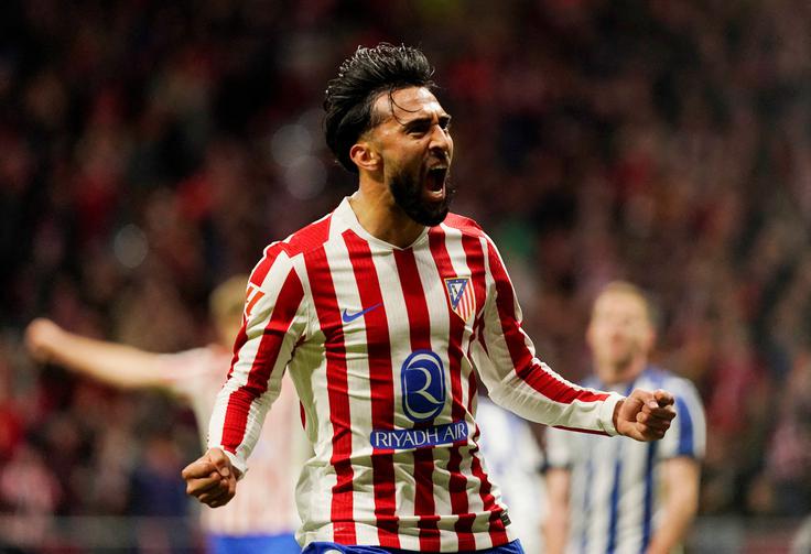 Nicolas Gonzalez je popeljal Atletico do končnega rezultata 3:2. | Foto: Reuters