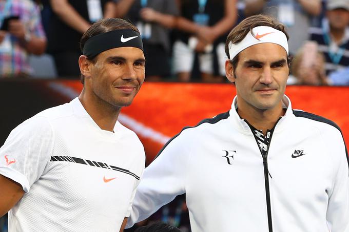 Roger Federer in Rafael Nadal sta se letos prvič pomerila na OP Avstralije. | Foto: Guliverimage/Getty Images