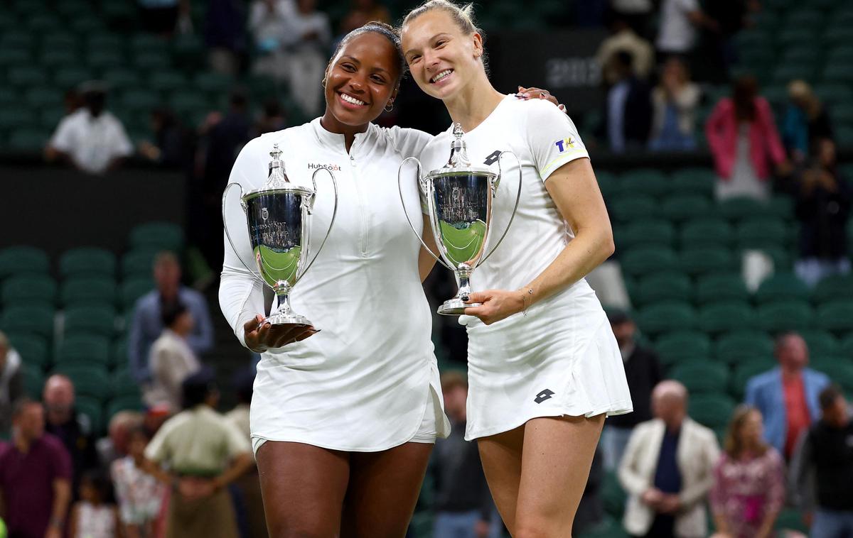 Wimbledon Katerina Siniakova Taylor Townsend | Taylor Townsend in Katerina Siniakova sta osvojili Wimbledon med ženskimi dvojicami. | Foto Reuters