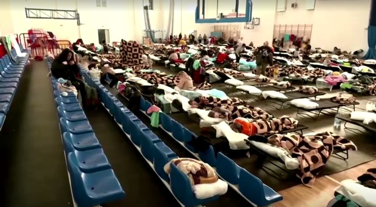 Največje grozote ruske invazije v Ukrajini Begunci v dnevnem centru za migrante | Foto: Reuters