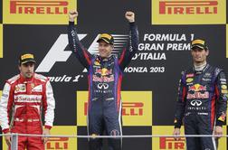 Vettel po Spaju neulovljiv tudi v Monzi