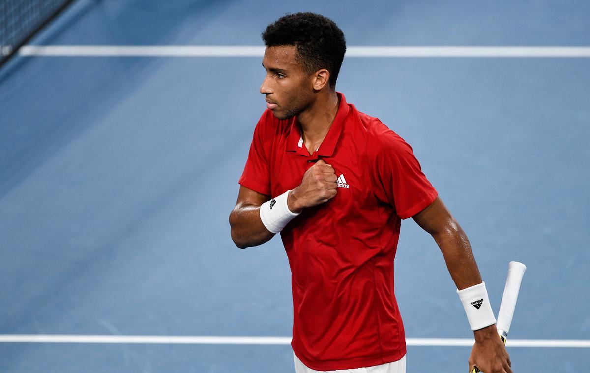 Félix Auger-Aliassime |  Félix Auger-Aliassime je točko priboril z zmago nad Robertom Bautisto Agutom. | Foto Guliverimage