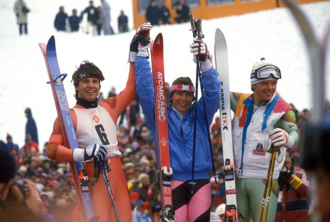 Slovenski smučar Jure Franko je v veleslalomu osvojil drugo mesto in s tem tudi prvo medaljo z zimskih olimpijskih iger za nekdanjo Jugoslavijo.  | Foto: Guliverimage/Getty Images