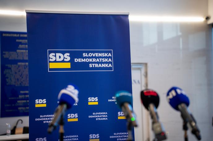 SDS | Po izvedeni anketi ima stranka SDS največjo podporo. | Foto STA