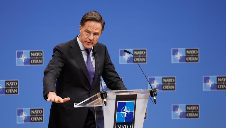 Rutte je ponovil, da Nato ni vključen v vojaške operacije na Bližnjem vzhodu.  | Foto: Guliverimage