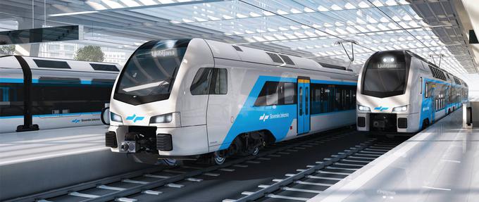 Spomladi bodo po železniških tirih zapeljali novi potniški vlaki, ki so jih za Slovenske železnice izdelali pri švicarskem proizvajalcu Stadler. | Foto: Ministrstvo za infrastrukturo