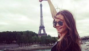 Slovenska manekenka uživala v Parizu