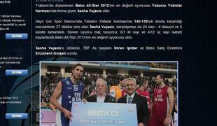 Vujačić MVP turškega All Stars