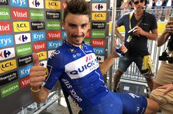 Alaphilippe veliki zmagovalec prve alpske etape, Roglič že med deseterico