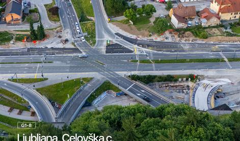 Zaradi del na Celovški cesti že prvi dan veliki zastoji, tako bo do konca avgusta