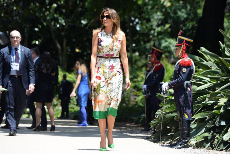 Melania je zagotovo ena najbolj modnih ameriških prvih dam. | Foto: Getty Images