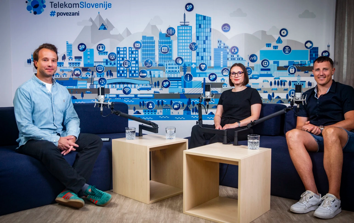 Telekom podcast, Ničelna toleranca do spletnega nasilja, Mija Repenšek, Štefan Hadalin | Foto Telekom Slovenije