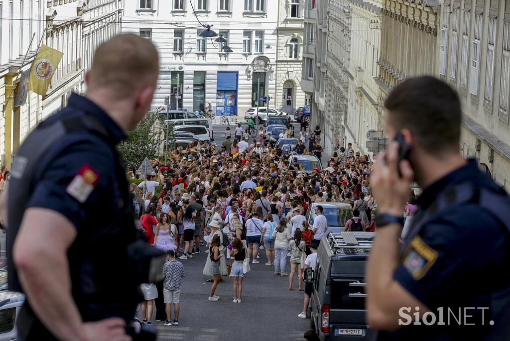 Oboževalci Taylor Swift na Dunaju