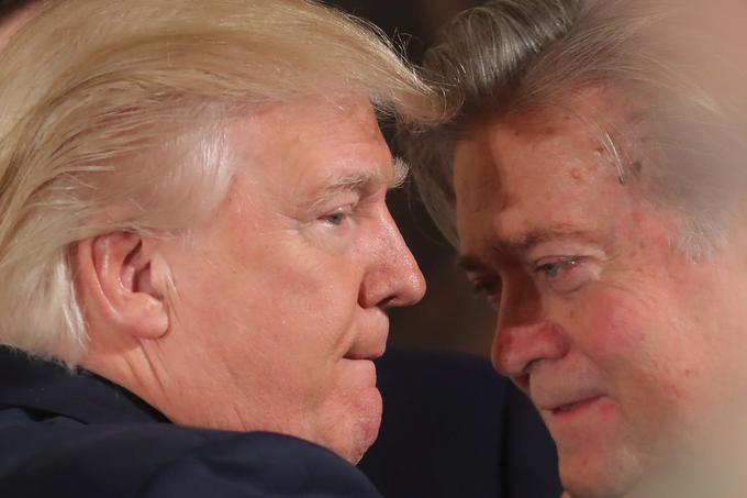 Predsednika ZDA Donald Trump in Steve Bannon sta bila včasih zaveznika. | Foto: Reuters