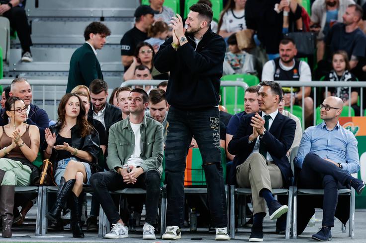 Na tekmi je bil tudi nekdanji član Cedevite Olimpije Karlo Matković. | Foto: Aleš Fevžer