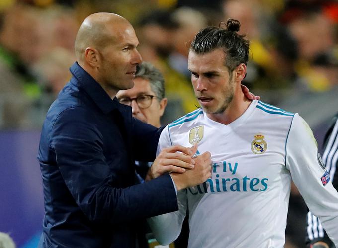 Zidane med kandidate za povratno tekmo s Cityjem ni uvrstil Garetha Bala. | Foto: Reuters