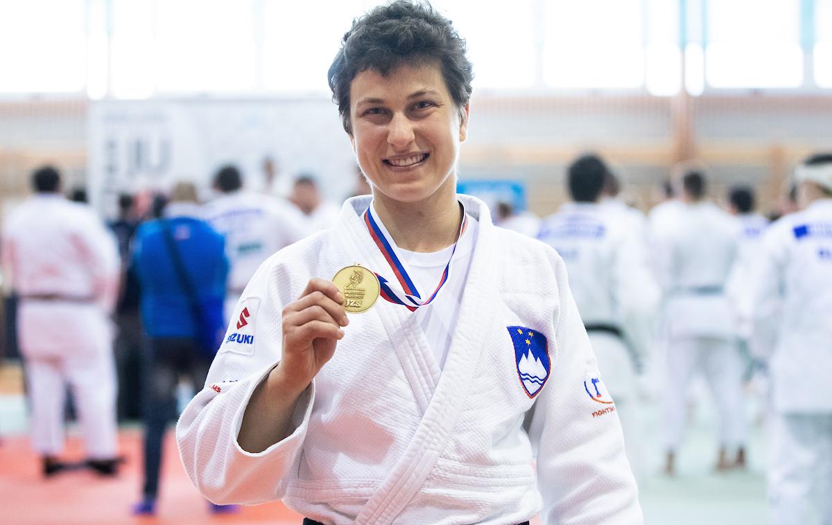 Judo, državno prvenstvo, Nova Gorica, marec 2021 | Anja Štangar: Že dolgo nisem občutila toliko adrenalina kot danes na tekmovanju.  | Foto Grega Valančič/Sportida