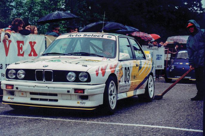 BMW M3 Stojan Pirjevec | Stojan Pirjevec v devetdesetih letih na štartu gorske dirke v Grgarju | Foto Arhiv AMD Gorica