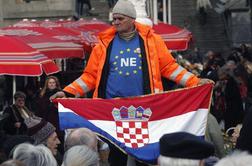 V Zagrebu manifestaciji za in proti članstvu Hrvaške v EU