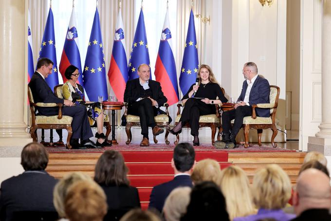 Mednarodni dan žensk, predsedniška palača, Nataša Pirc Musar | Foto: Daniel Novakovič/STA