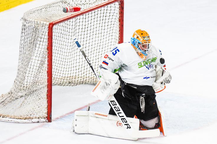 slovenska hokejska reprezentanca pripravljalni turnir Luka Gračnar Luka Gračnar je v 3. krog napredoval z Angersom. | Foto: Grega Valančič/Sportida