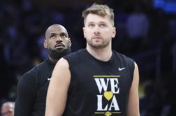 LeBron po težkem večeru jasno pokazal na Dončića