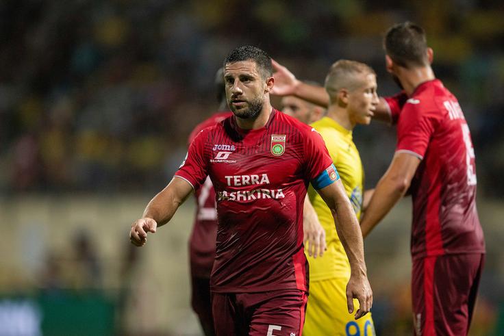 Bojan Jokić je odslužil kazen, tako da se je vrnil na igrišče in pomagal Ufi do točke na gostovanju v Rostovu na Donu. | Foto: Urban Urbanc/Sportida