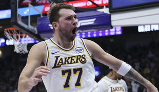 Neverjetne čarovnije Luke Dončića, Lakersi zmagali po veliki drami #video