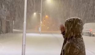 Reka in hrvaška Istra pod vodo, snežna nevihta v Avstriji #video