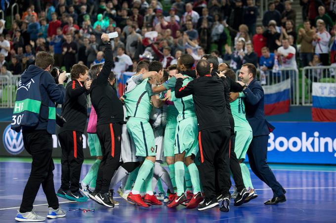 Veliko veselje Portugalcev po uvrstitvi v veliki finale. | Foto: Urban Urbanc/Sportida