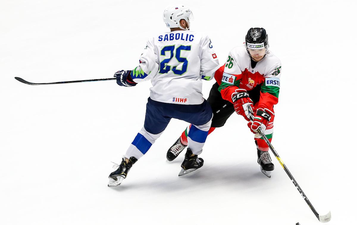 slovenska hokejska reprezentanca Madžarska | Slovenska hokejska reprezentanca je na prvi pripravljalni tekmi s 3:0 premagala Madžare. Robert Sabolič je zadel za vodstvo z 1:0. | Foto Matic Klanšek Velej/Sportida