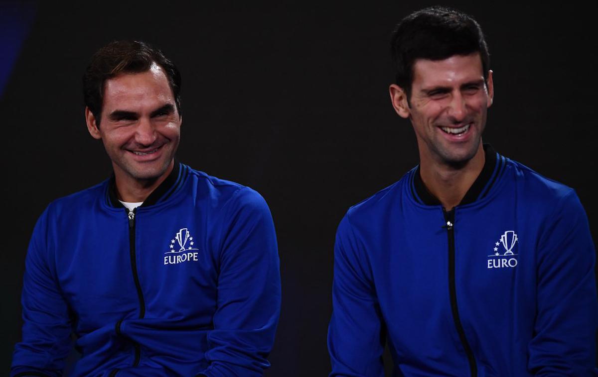 Roger Federer Novak Đoković | Roger Federer in Novak Đoković bosta na pokalu Laver branila evropske barve. | Foto Twitter