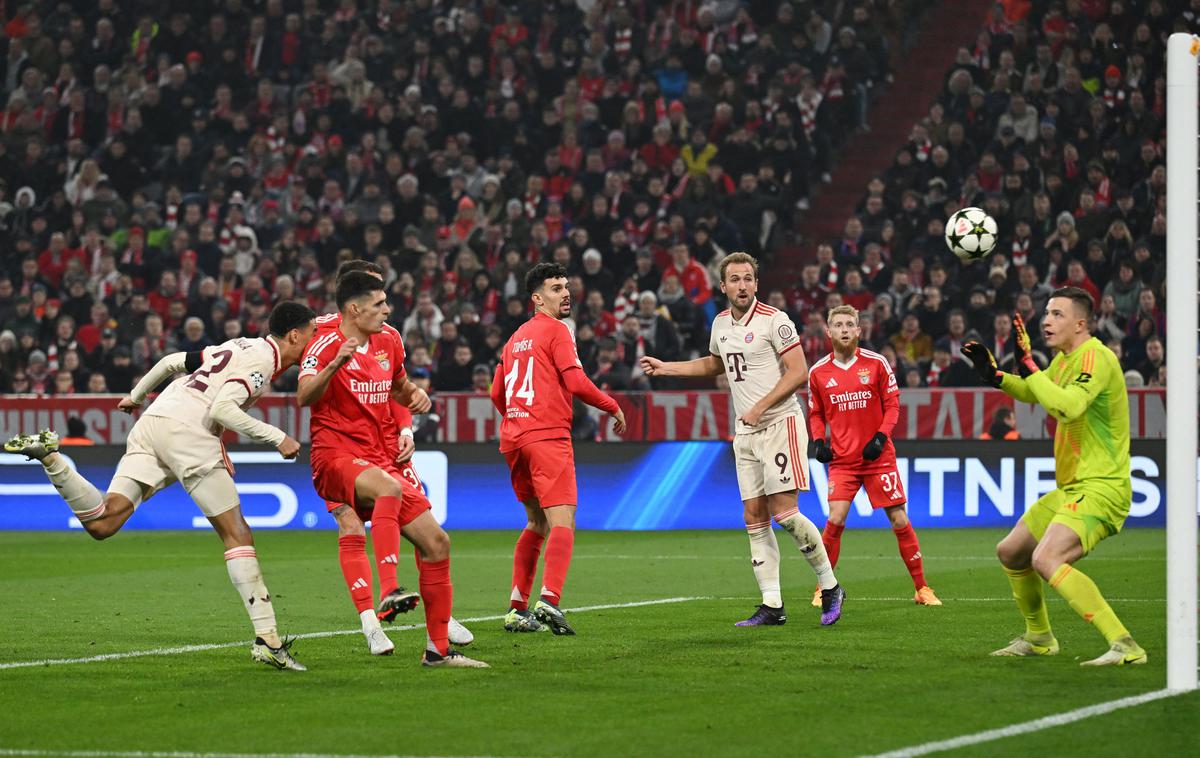 liga narodov Nemčija BiH  Jamal Musiala | Jamal Musiala je že v drugi minuto zadel za vodstvo Nemčije. Ob polčasu je BiH zaostajala že z 0:3. | Foto Reuters