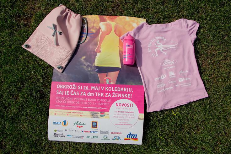 Na letošnjem teku bodo dame v pastelno rožnati barvi. Na progo se boste lahko podale le v majici dm teka. | Foto: 