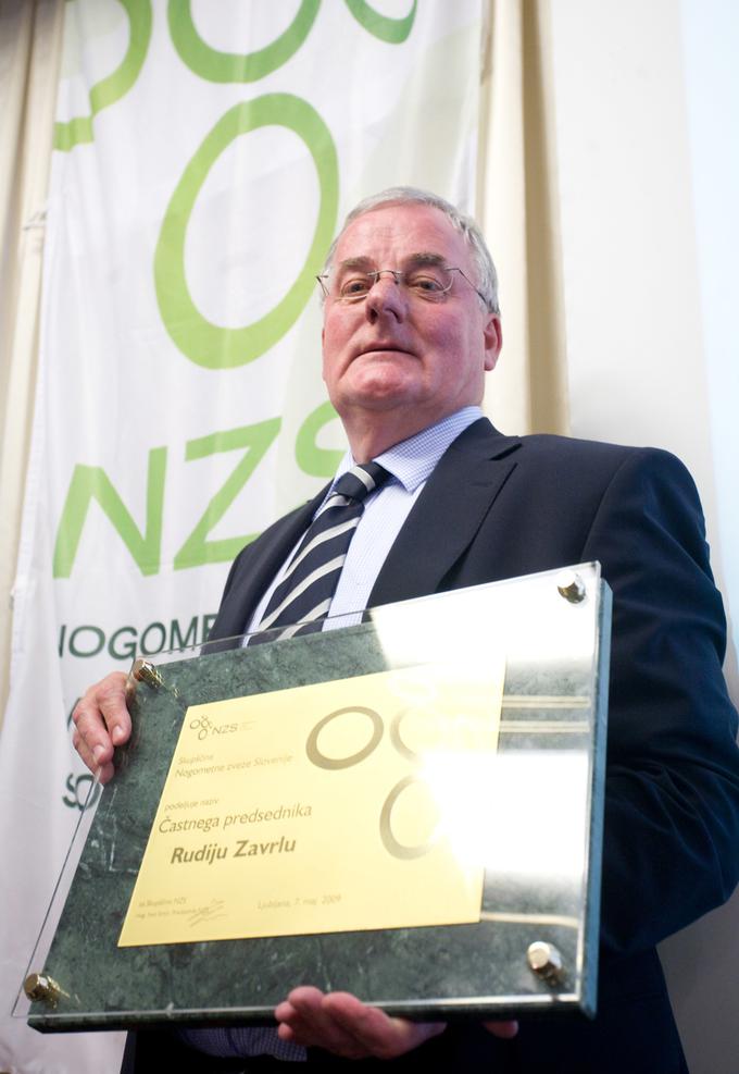 Rudi Zavrl je leta 2009 postal častni predsednik NZS. | Foto: 