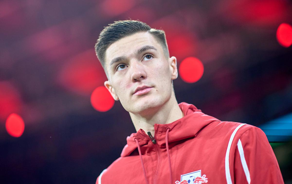 Benjamin Šeško | Benjamin Šeško bo zadnjo tekmo v letu 2024 odigral danes na Allianz Areni proti Bayernu. | Foto Guliverimage