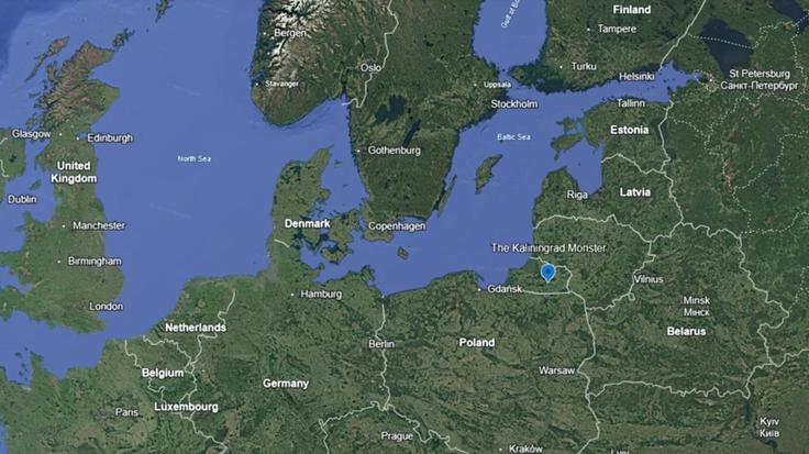 Sistem anten Rusi gradijo v eksklavi Kiliningrad med Poljsko in Litvo. | Foto: GoogleEarthFinds