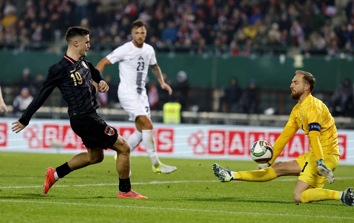 liga narodov Avstrija Slovenija Jan Oblak | Jan Oblak je ob koncu prvega polčasa poskrbel, da Avstrija ni podvojila prednosti. | Foto Reuters