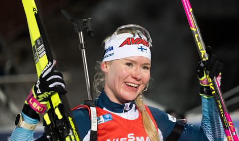 Suvi Minkkinen do premierne zmage, slab strelski dan Slovenk