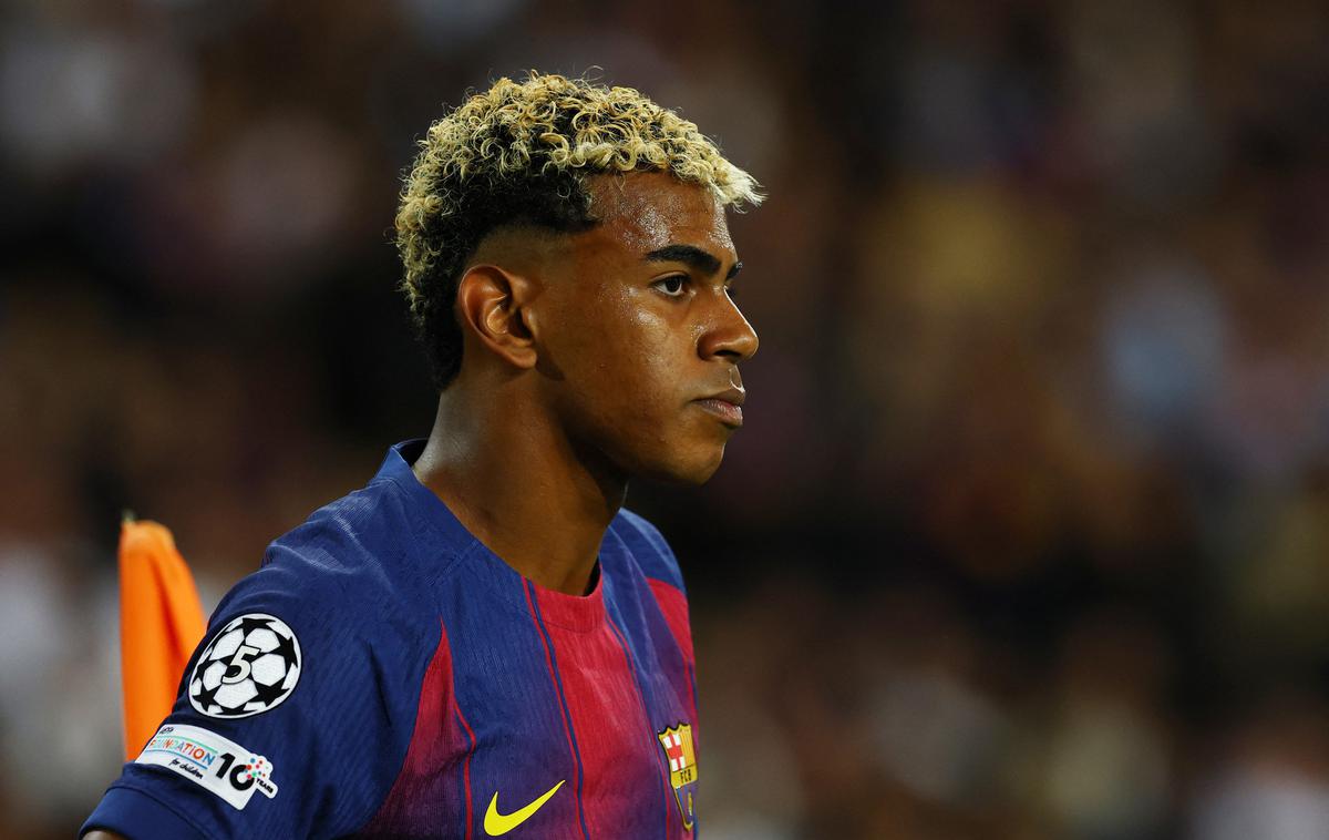 Lamine Yamal | Bo Lamine Yamal nared za el clasico, ki bo 26. oktobra? | Foto Reuters