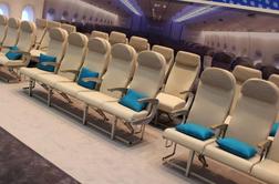 Airbusovo letalo z 11 sedeži v vrsti: potniki bodo iskali sedež od črke A do K