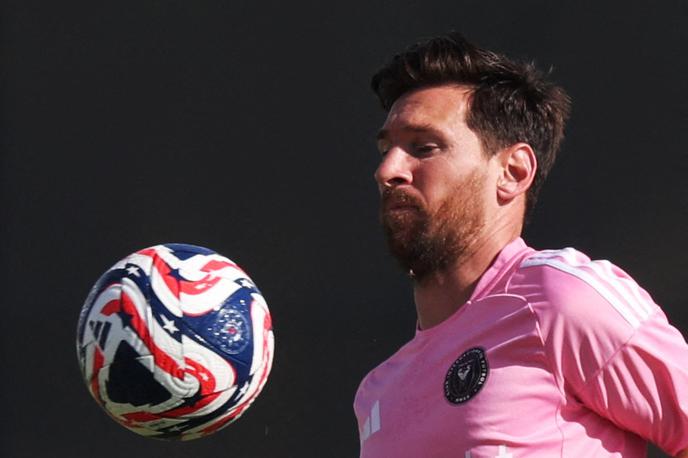 Inter Miami Lionel Messi | Lionel Messi je oddelal zadnji trening in je nared za tekmo drugega kroga klubskega SP. | Foto Reuters