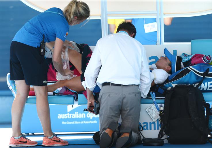 Igralci imajo v Melbourni pogosto težave zaradi vročine. | Foto: Guliverimage/Getty Images