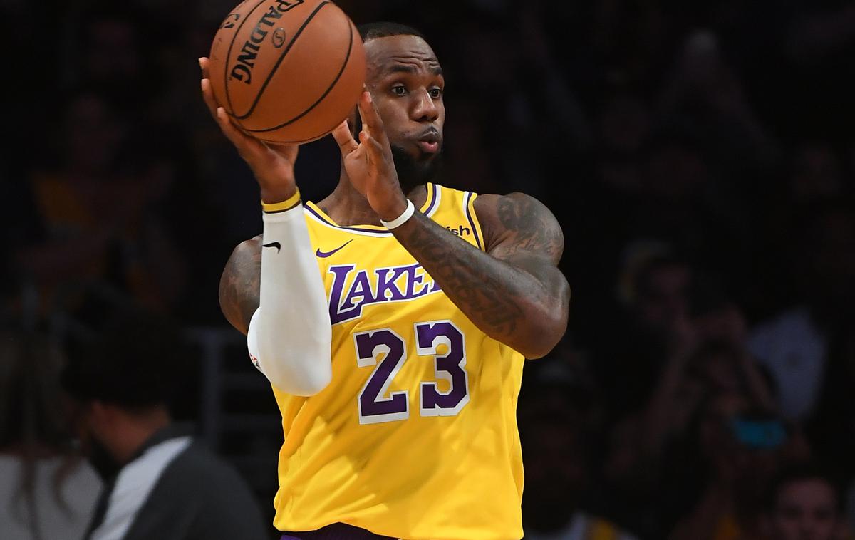 LeBron James Los Angeles Lakers | LeBron James je debitiral v dresu Los Angeles Lakers. | Foto Reuters