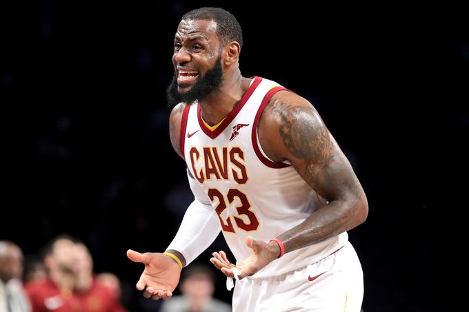 LeBron James je poskrbel za preobrat na tekmi med Clevelandom in Washingtonom. Konjeniki so zmagali z rezultatom 119:115. | Foto: Getty Images