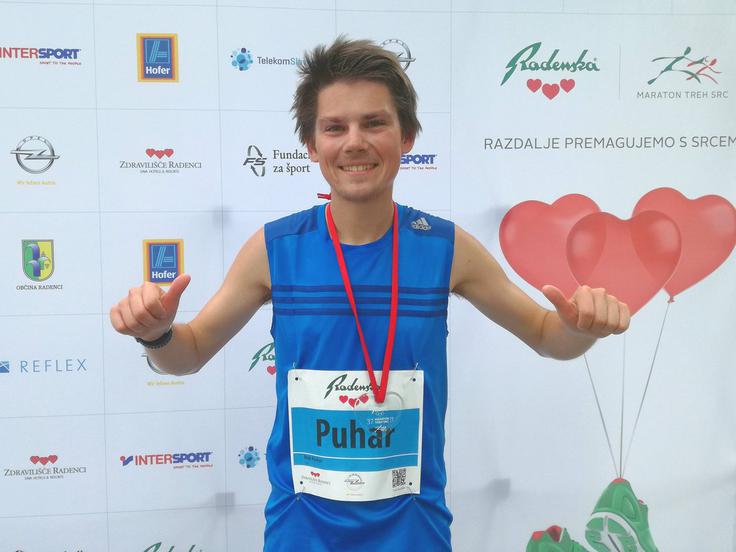 Rok Puhar je zmagal v teku na 10 kilometrov. | Foto: Peter Kastelic