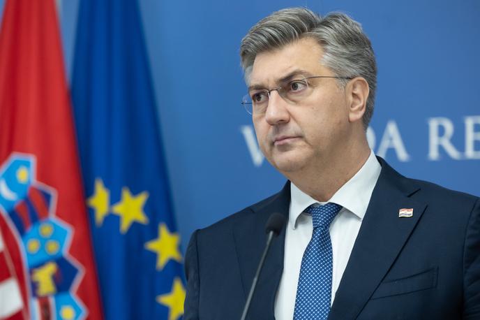 Andrej Plenković | Po besedah tiskovnega predstavnika vlade Marka Milića bo sledilo zbiranje poslanskih podpisov, da Andrej Plenković prejme mandat za sestavo prihodnje vlade HDZ, DP in partnerjev. | Foto STA