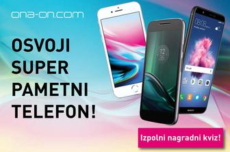 Bi super pametni telefon? Sodeluj v mobilnem nagradnem kvizu ona-on.com!